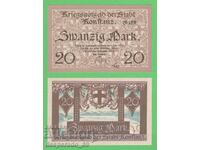 (¯`'•.¸ГЕРМАНИЯ (Konstanz) 20 марки 1918  UNC¸.•'´¯)