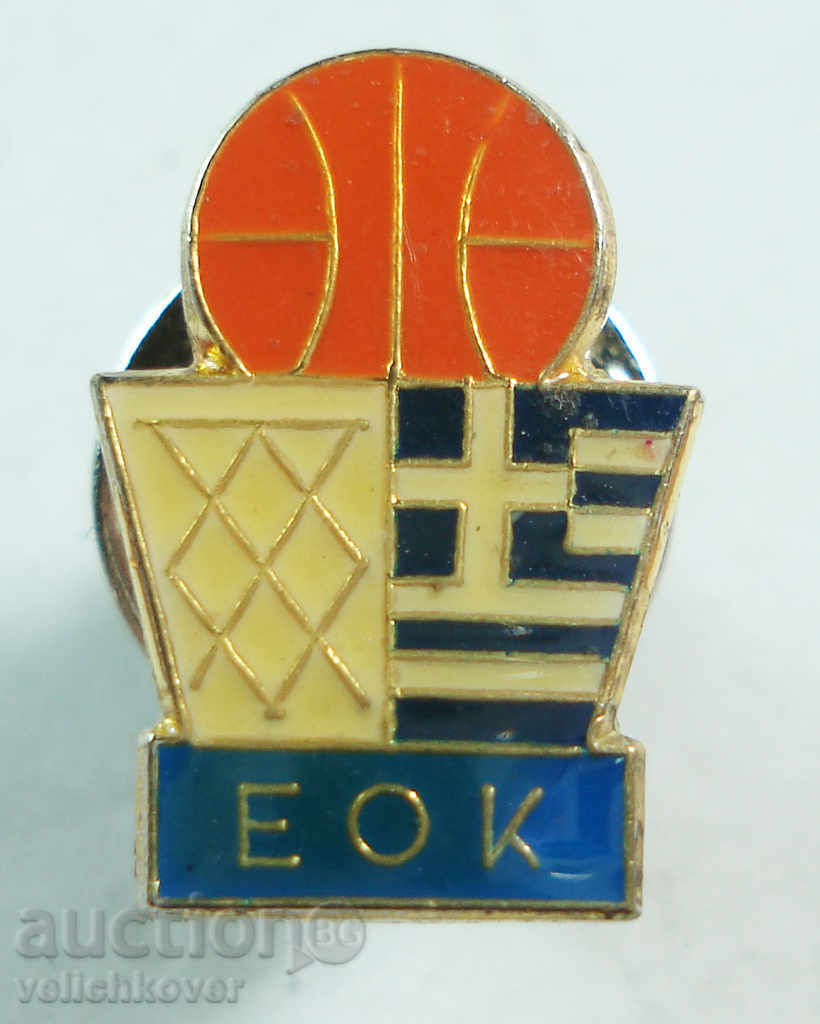 14221 σημάδι της δεκαετίας του '90 ομοσπονδίας Ελλάδα ελληνικού μπάσκετ, η