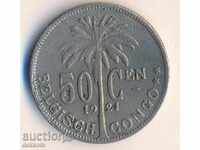 Belgia Congo 50 centime 1921