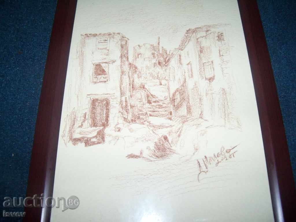 "To the Old Fortress" graphics, art. Desislava Ilieva with price 65.00 BGN | € 33.23