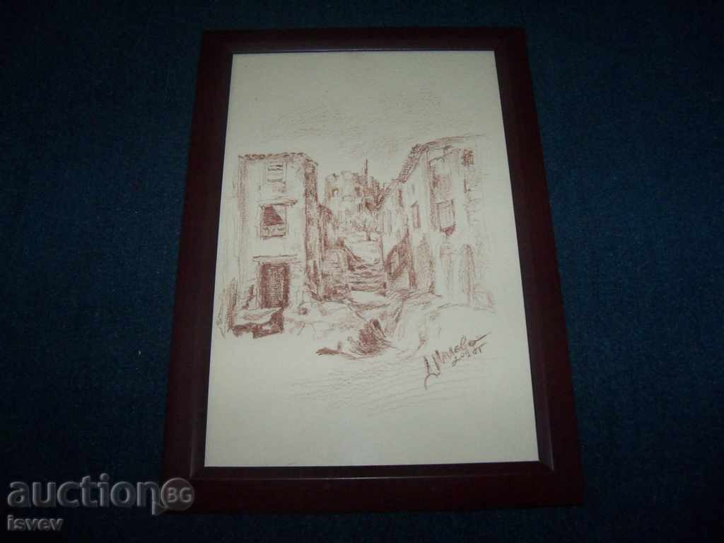 Auction  "To the Old Fortress" graphics, art. Desislava Ilieva