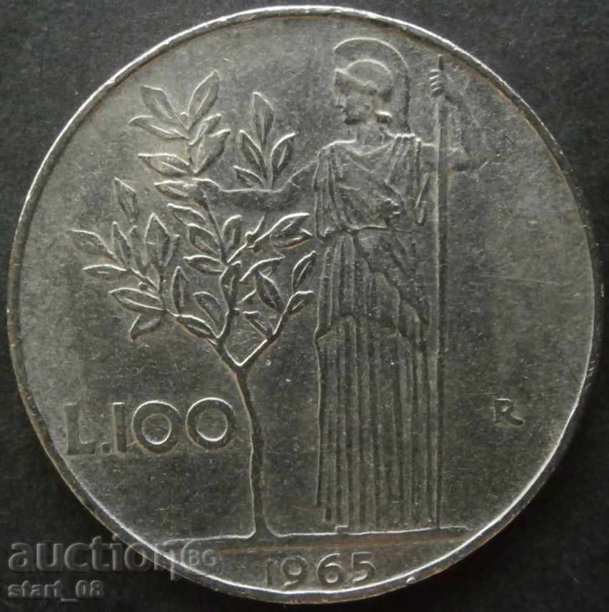 100 liras 1965. - Italia