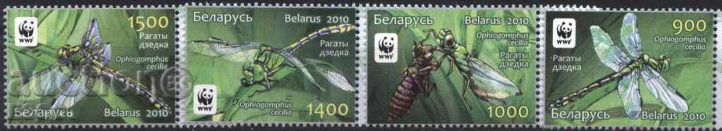 Чисти марки WWF Фауна Водни Кончета  2010  от  Беларус
