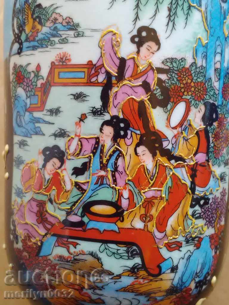 Παλιά βάζο από πορσελάνη ζωγραφισμένα πορσελάνη Ιαπωνία - 7 Παλιά βάζο από πορσελάνη ζωγραφισμένα πορσελάνη Ιαπωνία - 7