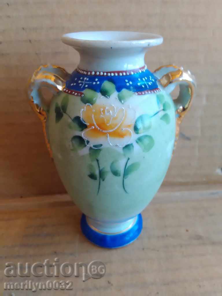 Old porcelain vase, painted porcelain Japan - 7 Old porcelain vase, painted porcelain Japan - 7