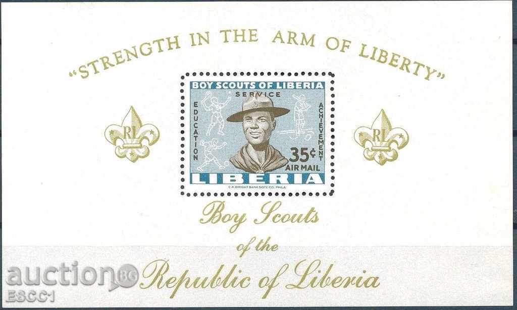 Чист блок  Скаути   1961 от Либерия