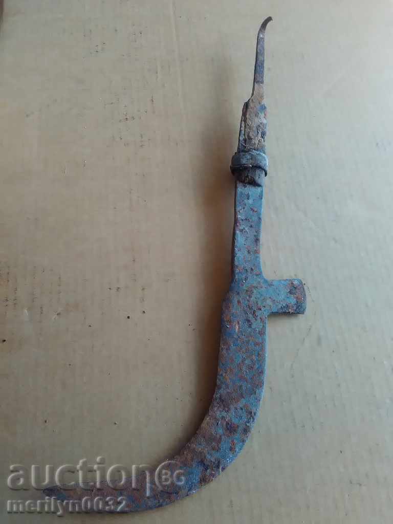 Delivery of Old handmade knife, wrought iron