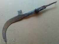 Old handmade knife, wrought iron