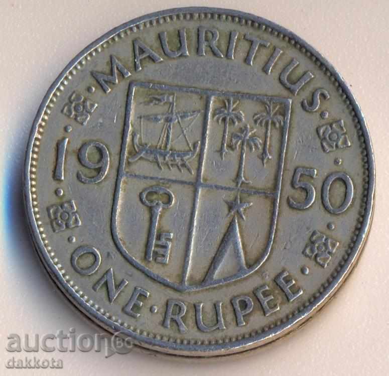 Mauritius Rupee 1950
