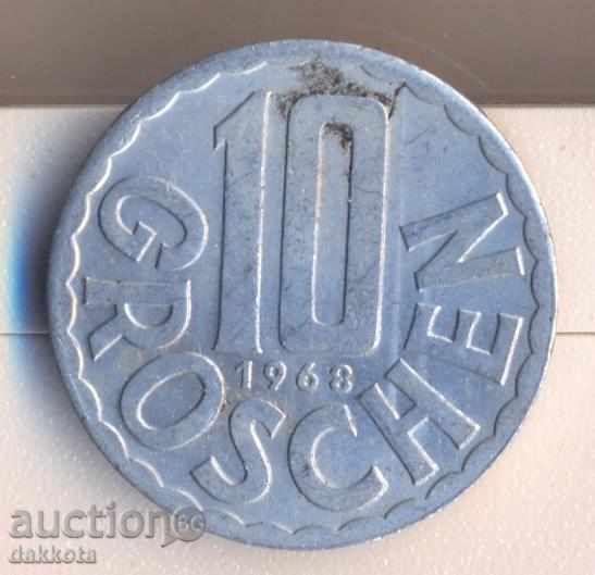 Austria 10 penny 1968