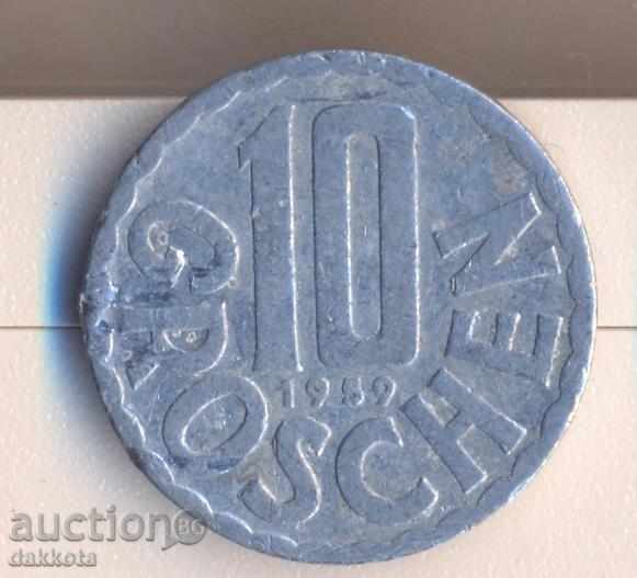 Austria 10 penny 1959