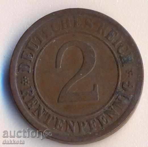 Germania 2 rentenpfeniga, 1924j