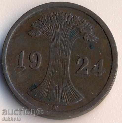 Γερμανία 2 rentenpfeniga 1924 με τιμή 1.80 BGN | € 0.92