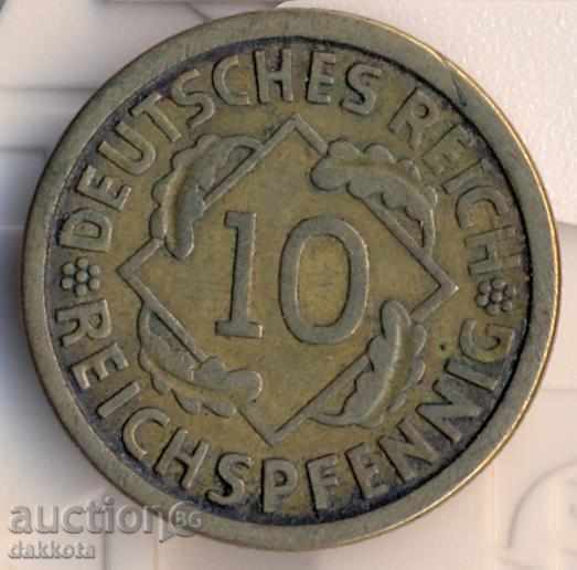Германия  10 рейхспфенига 1926a