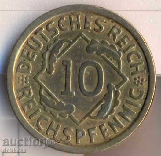 Германия  10 рейхспфенига 1925g