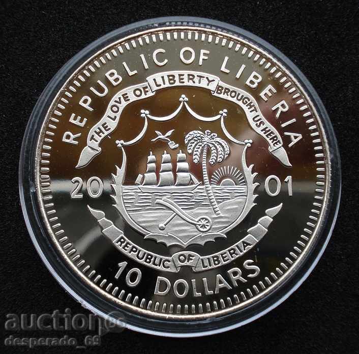 (¯`'•.¸ 10 dollars 2001 LIBERIA UNC ¸.•'´¯) with price 22.00 BGN | € 11.25 (¯`'•.¸ 10 dollars 2001 LIBERIA UNC ¸.•'´¯) with price 22.00 BGN | € 11.25