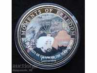 (¯` '• .¸ $ 10 2001 LIBERIA UNC •. •' ´¯)