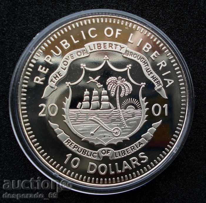 (¯`'•.¸ 10 dollars 2001 LIBERIA UNC ¸.•'´¯) with price 22.00 BGN | € 11.25 (¯`'•.¸ 10 dollars 2001 LIBERIA UNC ¸.•'´¯) with price 22.00 BGN | € 11.25