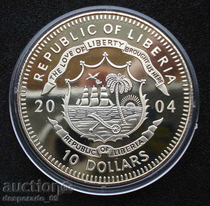 (¯`'•.¸ 10 dollars 2004 LIBERIA UNC ¸.•'´¯) with price 22.00 BGN | € 11.25 (¯`'•.¸ 10 dollars 2004 LIBERIA UNC ¸.•'´¯) with price 22.00 BGN | € 11.25