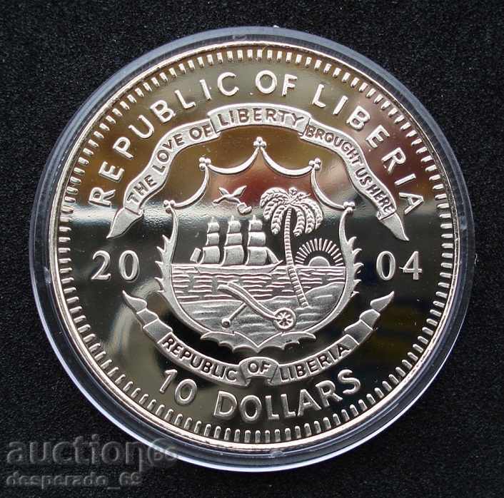 (¯`'•.¸ 10 dollars 2004 LIBERIA UNC ¸.•'´¯) with price 22.00 BGN | € 11.25 (¯`'•.¸ 10 dollars 2004 LIBERIA UNC ¸.•'´¯) with price 22.00 BGN | € 11.25