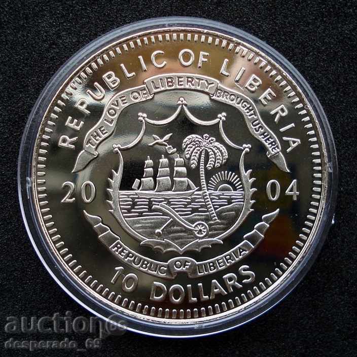 (¯`'•.¸ 10 dollars 2004 LIBERIA UNC ¸.•'´¯) with price 22.00 BGN | € 11.25 (¯`'•.¸ 10 dollars 2004 LIBERIA UNC ¸.•'´¯) with price 22.00 BGN | € 11.25