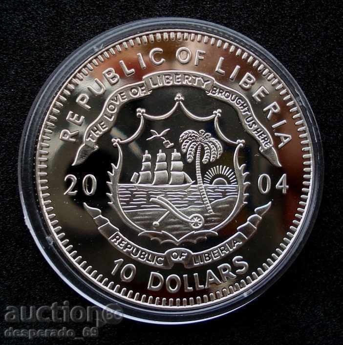 (¯`'•.¸ 10 dollars 2004 LIBERIA UNC ¸.•'´¯) with price 22.00 BGN | € 11.25 (¯`'•.¸ 10 dollars 2004 LIBERIA UNC ¸.•'´¯) with price 22.00 BGN | € 11.25