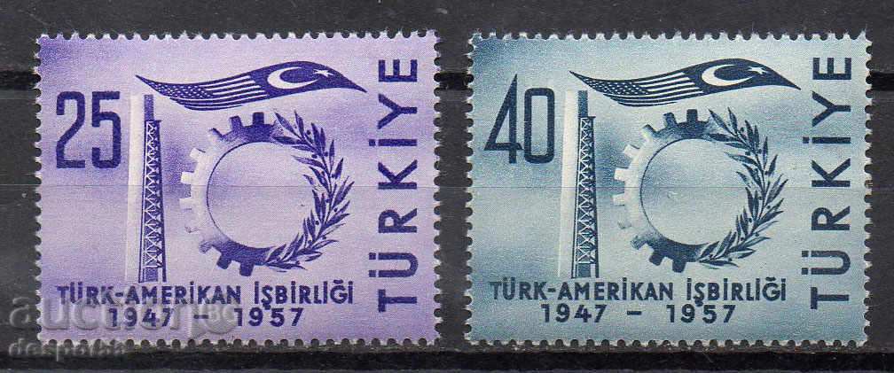 1957 Turkey. Turkish-American friendship.