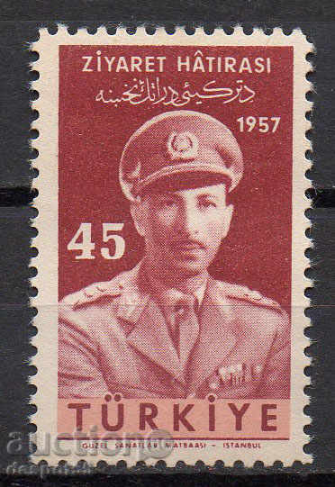 1957 Τουρκία. Μοχάμεντ Ζαχίρ Σαχ, ο βασιλιάς του Αφγανιστάν.