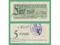(¯`'•.¸ГЕРМАНИЯ (Lindau) 5 марки 1918  (1)¸.•'´¯)