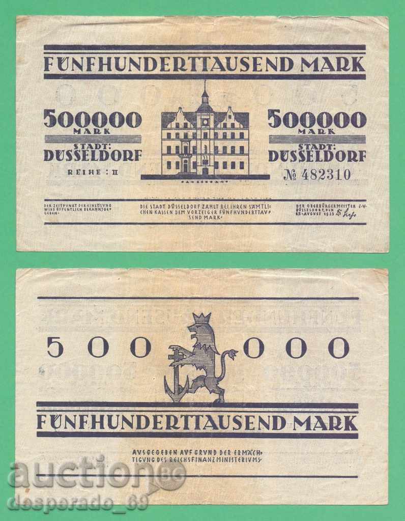 (¯` '• .¸GERMANIYA (Düsseldorf) 500.000 mărci anul 1923. •' '°)