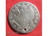 1 jumătate de argint 1821 Rusia (SPB-PD)