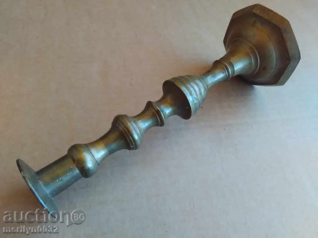 An Ottoman candlestick with a candle, a candle, a lamp with price 68.00 BGN | € 34.77