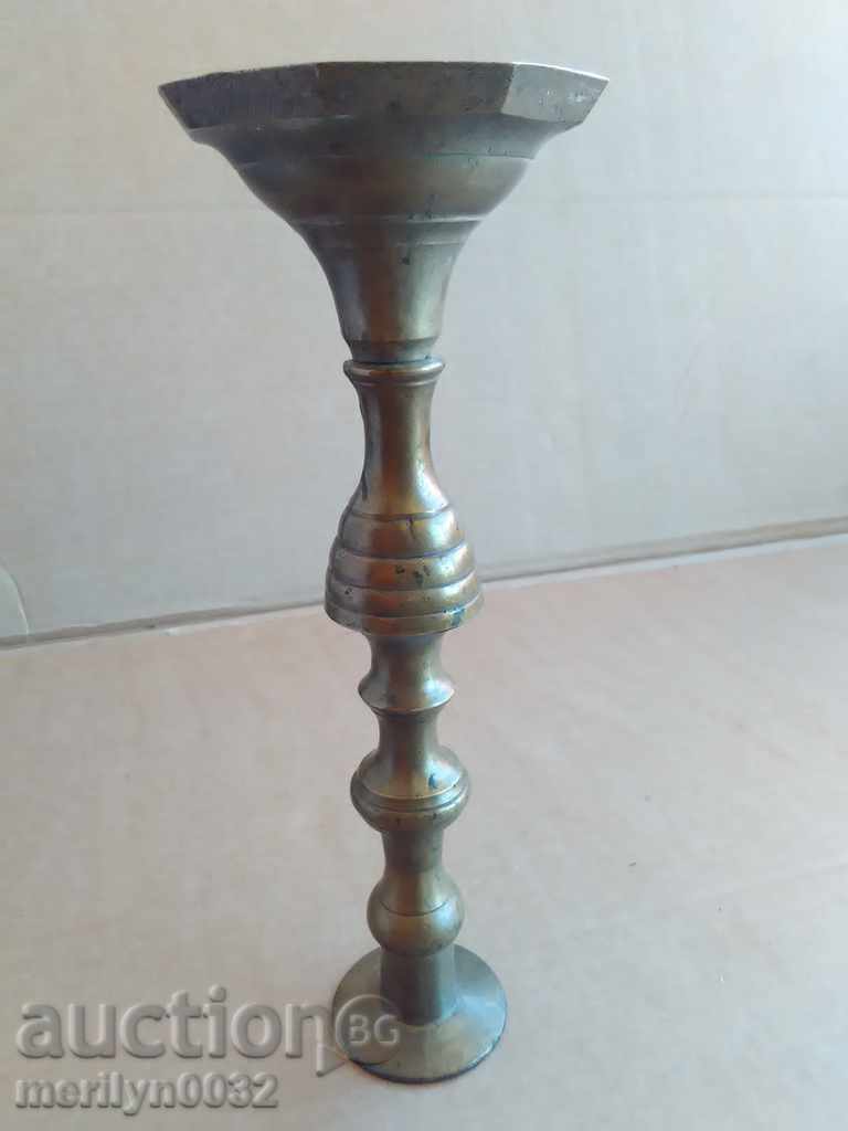 An Ottoman candlestick with a candle, a candle, a lamp - 6