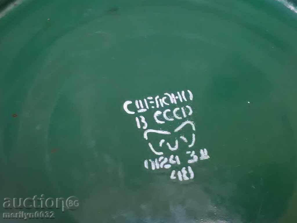 Soca period enamel bucket, enamel vessel, basin - 5 Soca period enamel bucket, enamel vessel, basin - 5