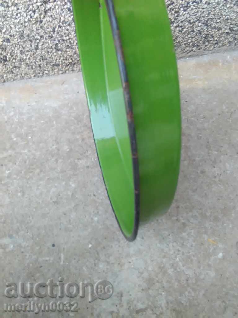 Enamelled tray, tray, enamel container - 5