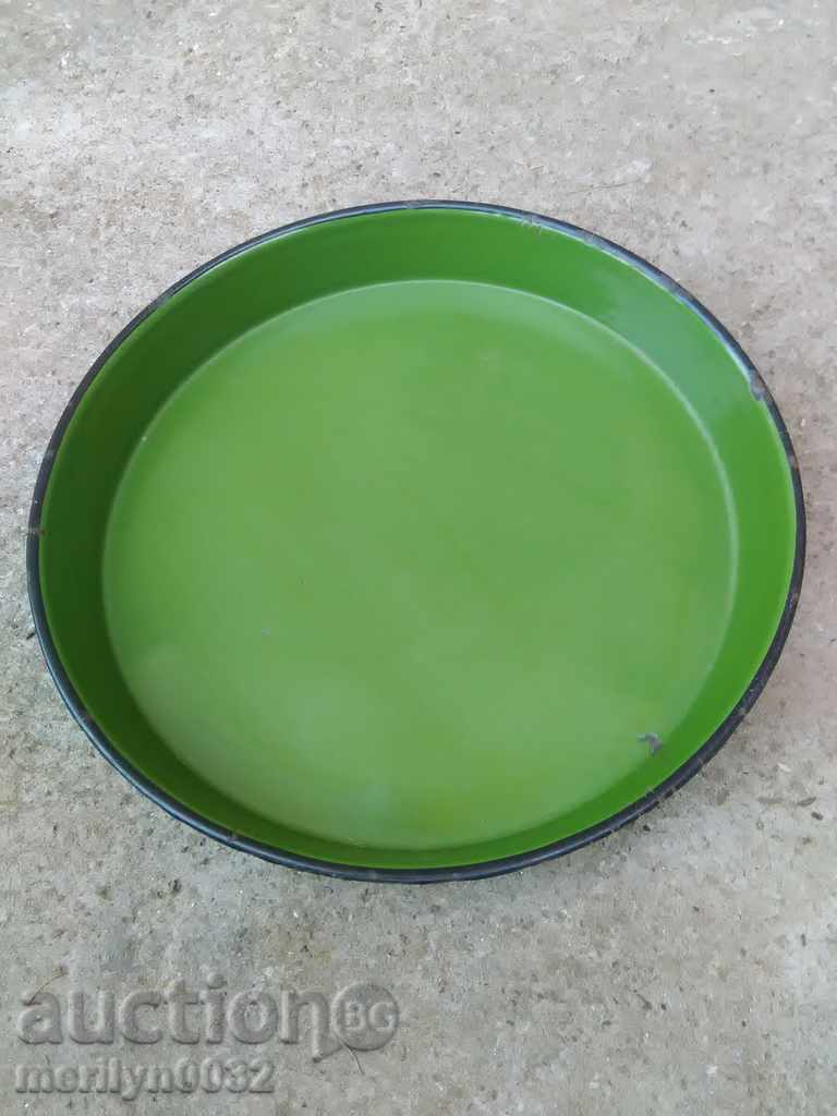 Enamelled tray, tray, enamel container - 7