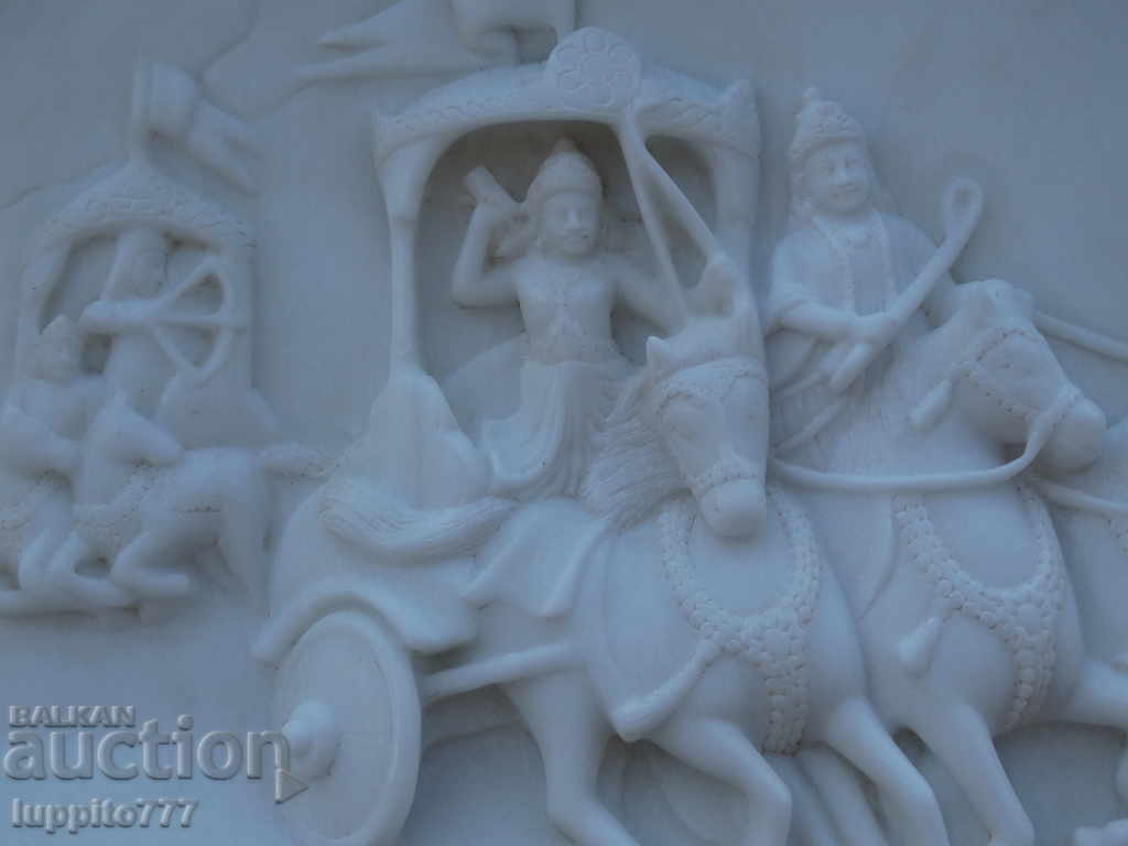 Auction Marble panel sculpture relief Hinduism Auction Marble panel sculpture relief Hinduism
