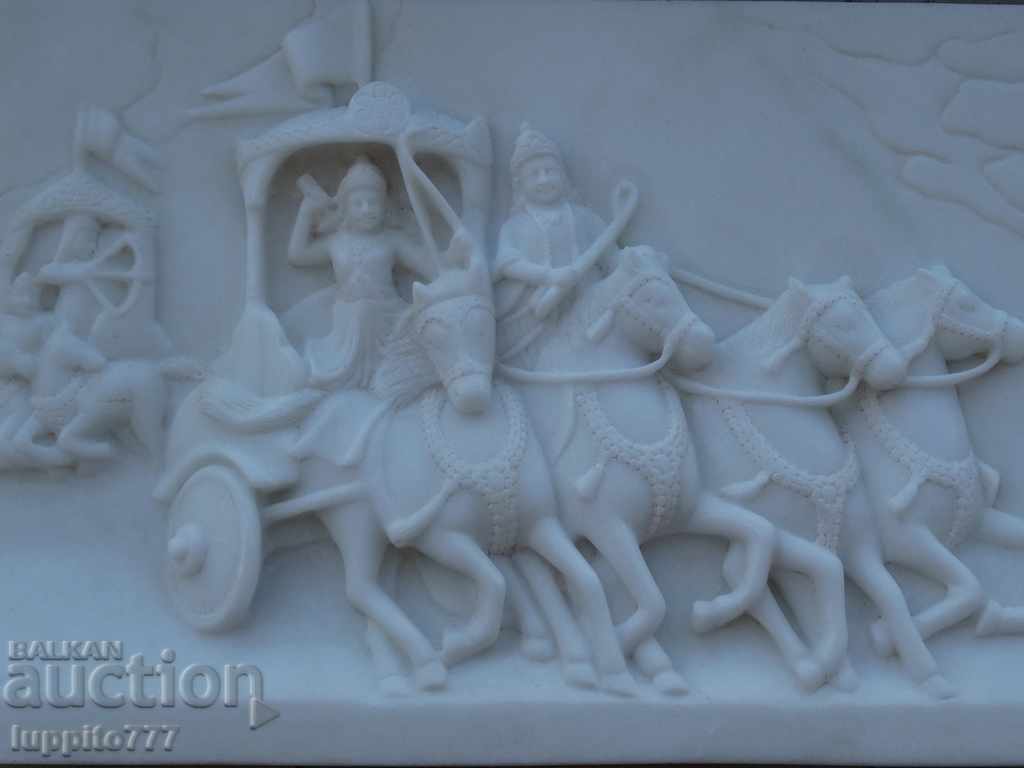 Marble panel sculpture relief Hinduism - 7 Marble panel sculpture relief Hinduism - 7