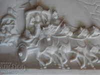 sculpture marble panel slab relief marble Hindu Buddha