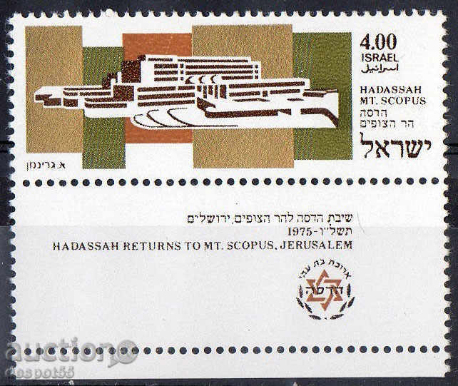 1975. Israel. Hadasha Hospital on Mount Skopus.