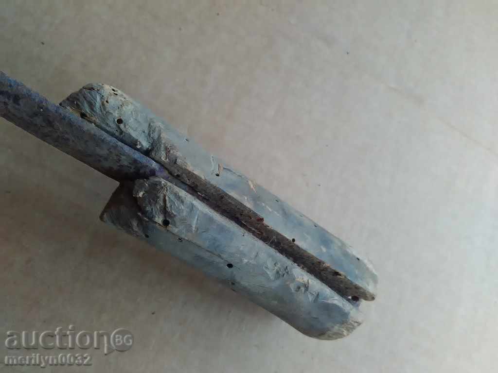 Old hand-made fork, wrought iron, chopper - 5 Old hand-made fork, wrought iron, chopper - 5