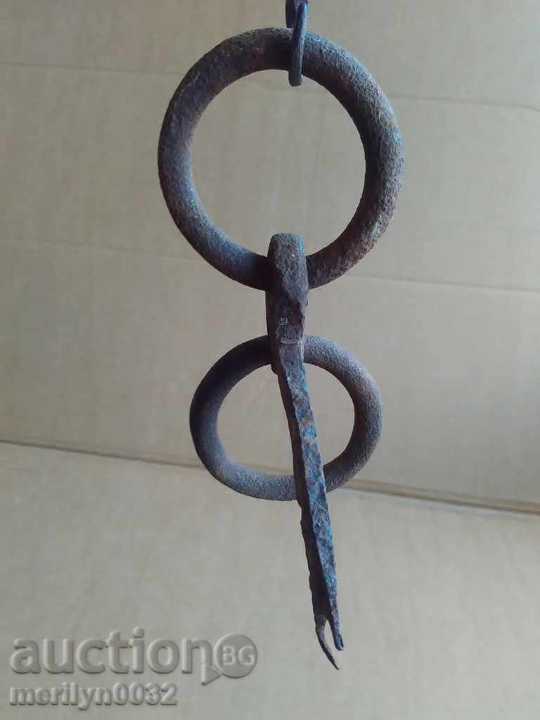Metal rings, wrought iron for a wagon - 5