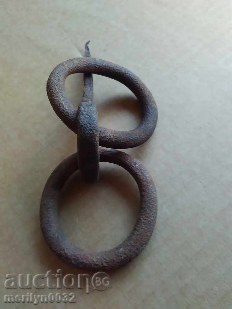 Metal rings, wrought iron for a wagon - 7