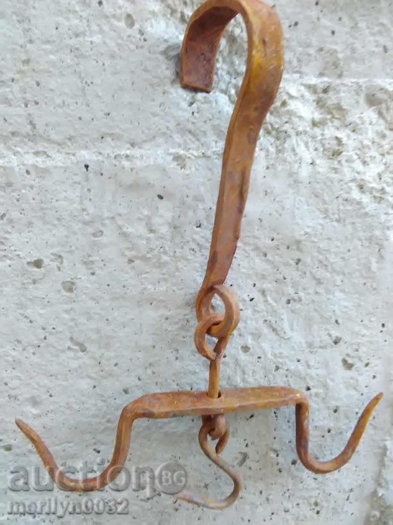 Auction Forged buttock, hook, wrought iron Auction Forged buttock, hook, wrought iron