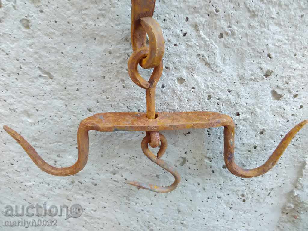 Forged buttock, hook, wrought iron - 5 Forged buttock, hook, wrought iron - 5