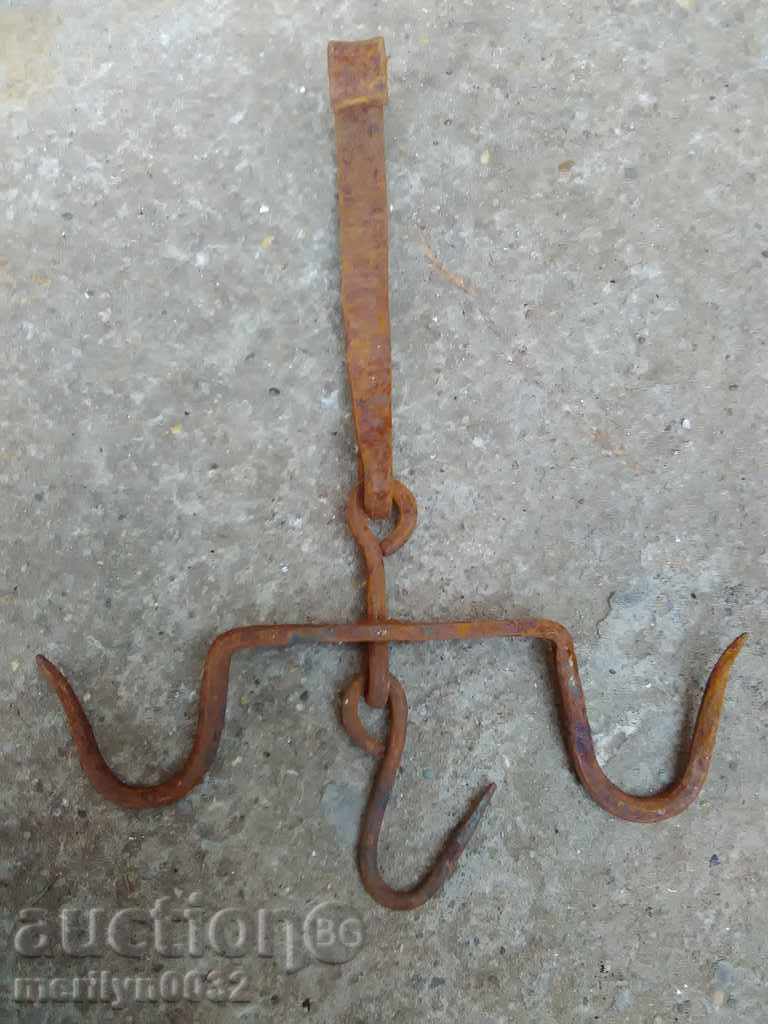 Forged buttock, hook, wrought iron - 7 Forged buttock, hook, wrought iron - 7