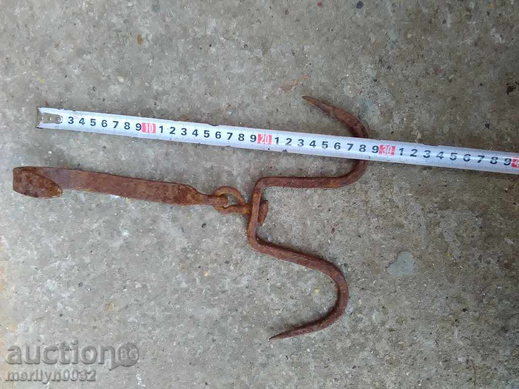 Forged buttock, hook, wrought iron with price 25.00 BGN | € 12.78 Forged buttock, hook, wrought iron with price 25.00 BGN | € 12.78