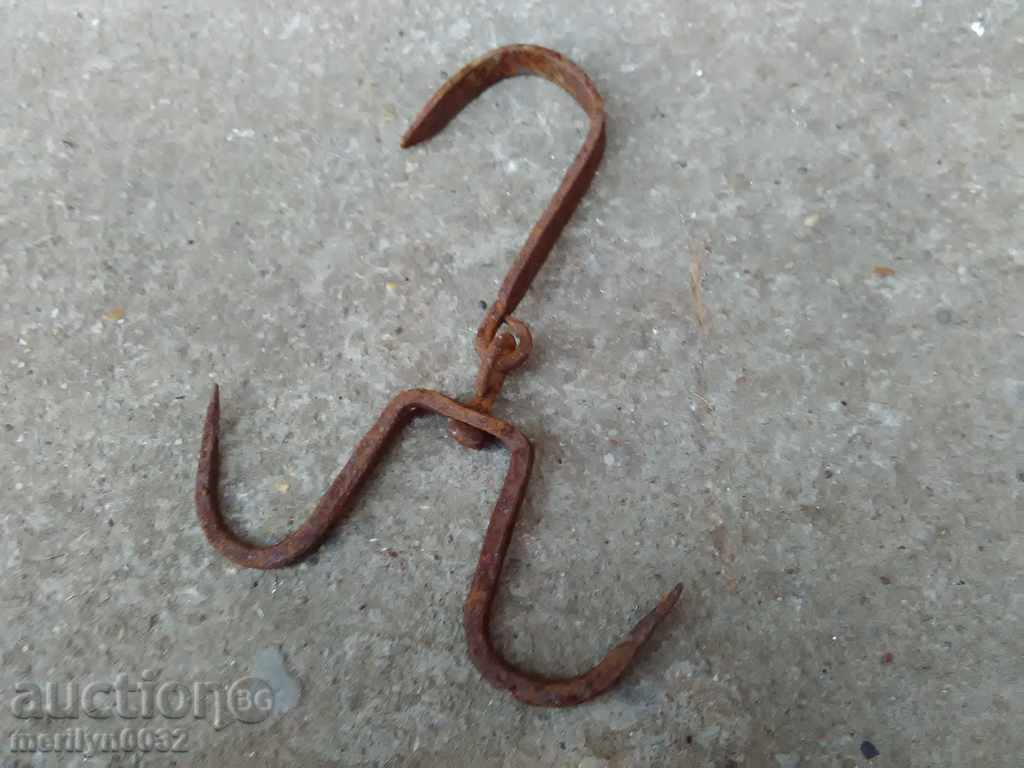 Forged buttock, hook, wrought iron - 6 Forged buttock, hook, wrought iron - 6