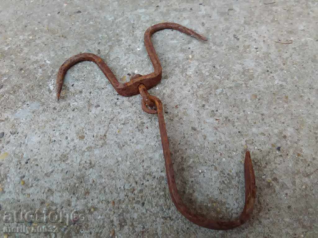 Forged buttock, hook, wrought iron - 7 Forged buttock, hook, wrought iron - 7