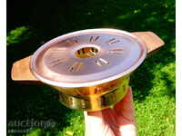 Barbecue, repellent container, made of copper, brass, wood.